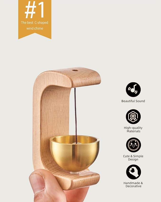 C-Shaped™ Wooden Magnetic & Door Bell