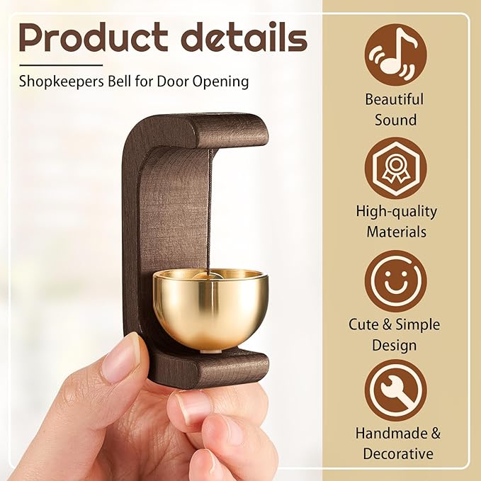 C-Shaped™ Wooden Magnetic & Door Bell