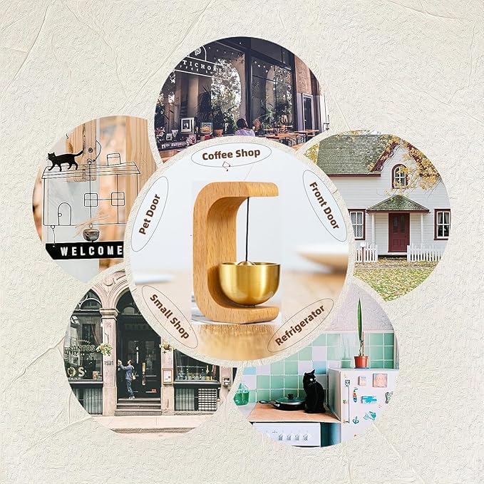 C-Shaped™ Wooden Magnetic & Door Bell